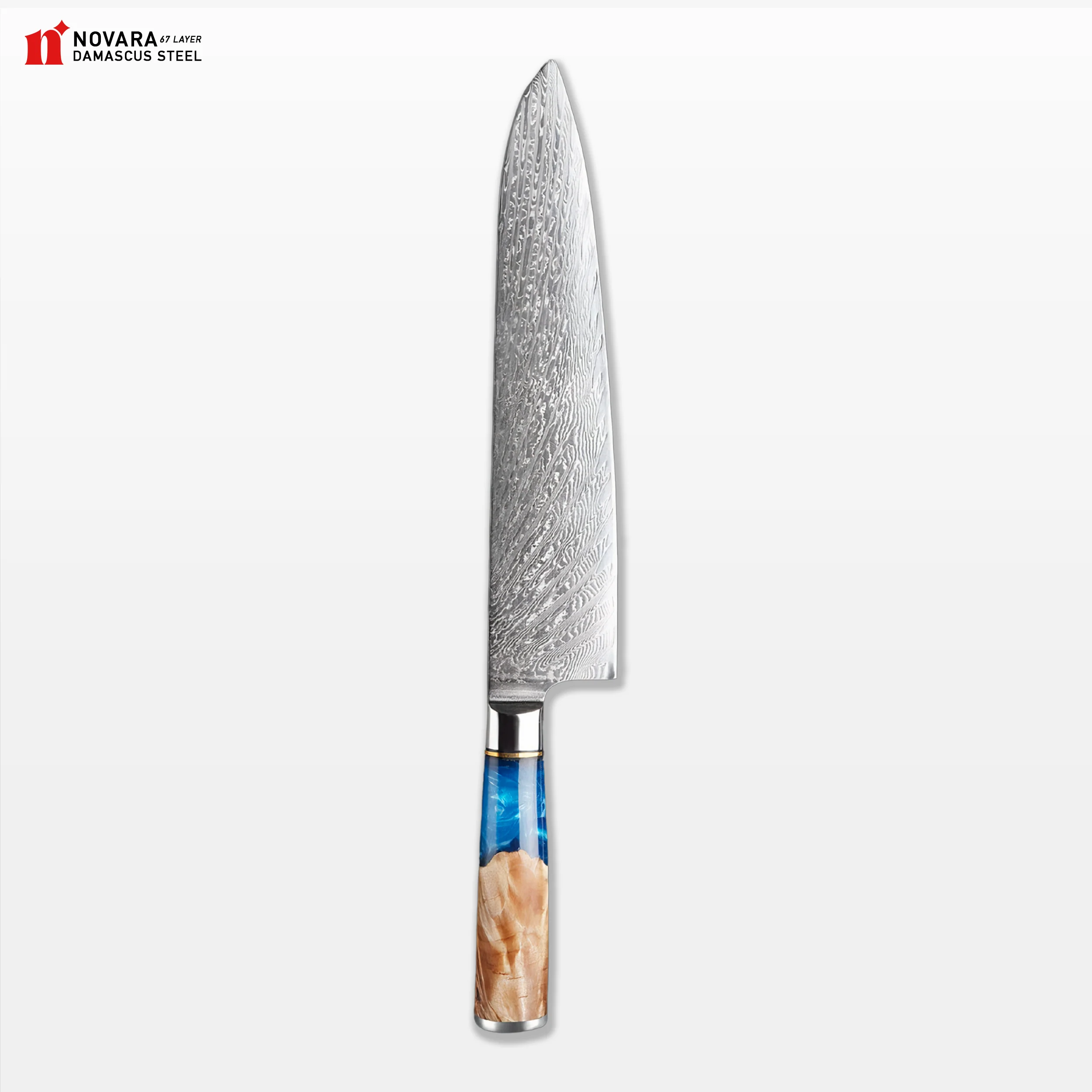 Novara Tsunami (ウェーブナイフ) - Damascus Steel Knives - Image 5